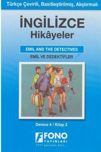 Fono İngilizce Türkçe Hikayeler Emil ve Dedektifler Emil And The Detectives Derece 4
