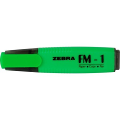 Zebra FM-1 Fosforlu Kalem Yeşil