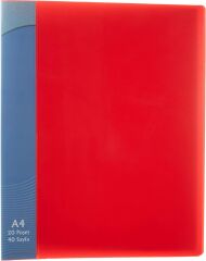 Serve Prezantasyon Dosyası A4 20 Poşet Kırmızı SV 6520