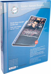 Serve Yaratıcı Sunum Dosyası A4 60 Poşet Mavi SV 6760