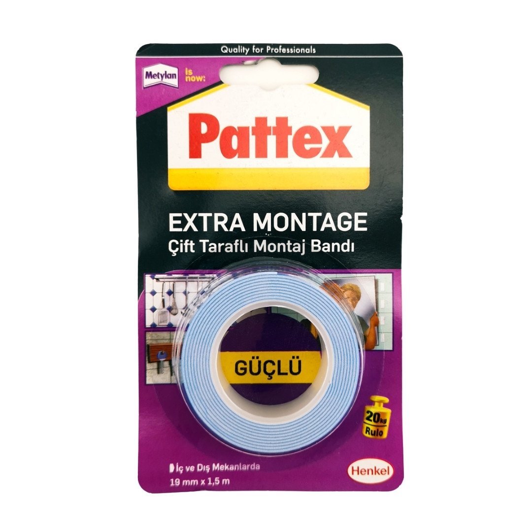 Pattex Extra Montaj Tamir Bandı 19mm x 1.5m