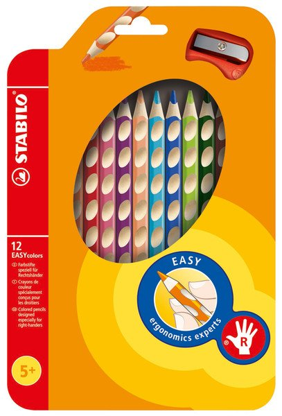 Stabilo Easycolors Kuru Boya Kalemi 12 Renkli Set Sağ