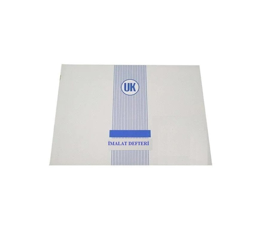 Ulaş İmalat Defteri 20 Yaprak Karton Kapak Yatay