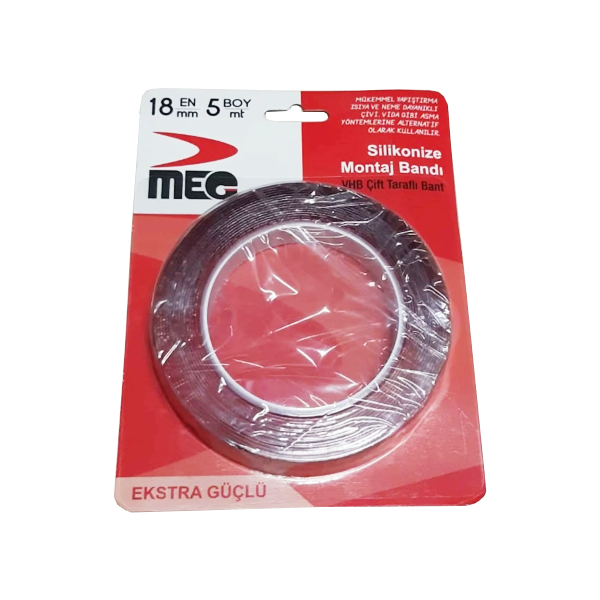 Meg 18x5 VHB Silikonize Bant