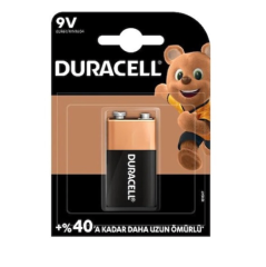 Duracell Alkalin 9V Pil Tekli