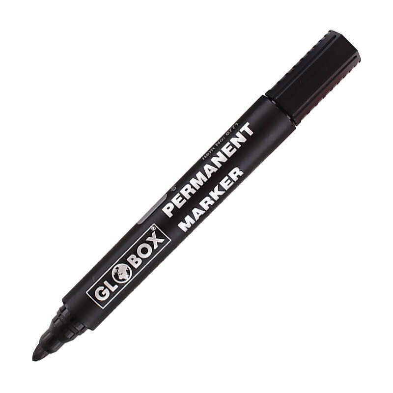 Globox Permanent Marker Yuvarlak Uç Siyah