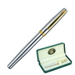 Duke PE KLM0039 Tükenmez Kalem Krom Lüks Kutulu Yedekli