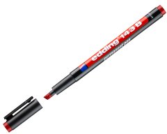 Edding E-143 Ohp Marker Permanent Asetat Kalem Kesik Uçlu Kırmızı - B
