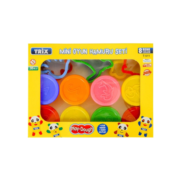 Trix K-800 Oyun Hamuru 8li Mini