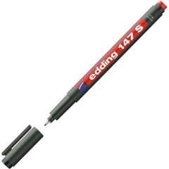 Edding E-147 Multi-Purpose Asetat Kalem Silgili Kırmızı - S