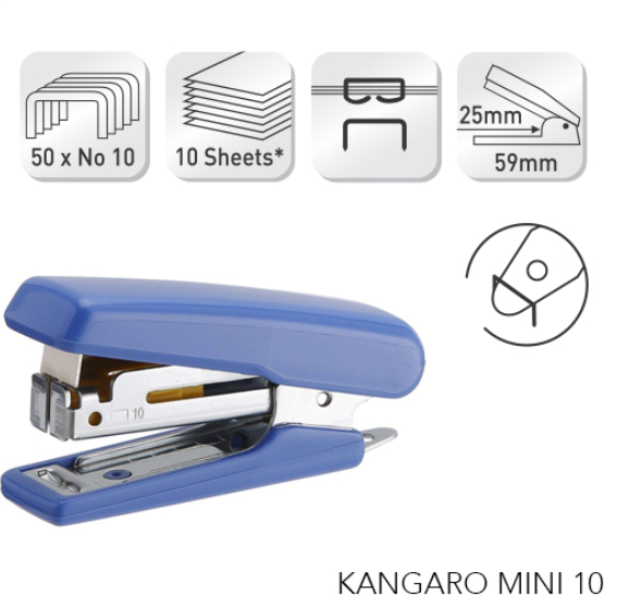 Kangaro Tel Zımba Makinesi No.10 Sarı Mını-10 Sr