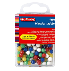 Herlitz Renkli Yuvarlak Başlı Toplu İğne
