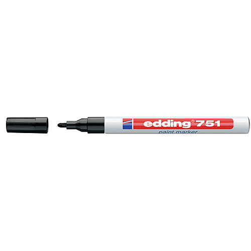 Edding E-751 Paint Marker Kalem Boya Dekorasyon Markörü Siyah