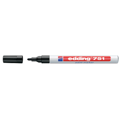 Edding E-751 Paint Marker Kalem Boya Dekorasyon Markörü Siyah
