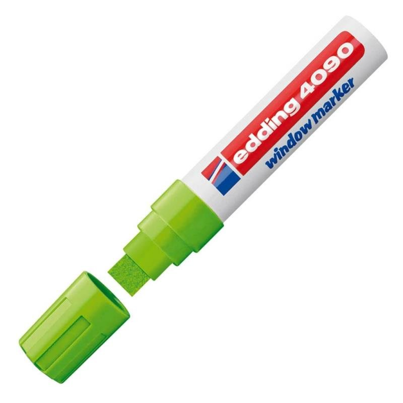 Edding 4090 Chalk Marker Likit Sıvı Tebeşir - Cam Kalemi 4-15mm Açık Yeşil