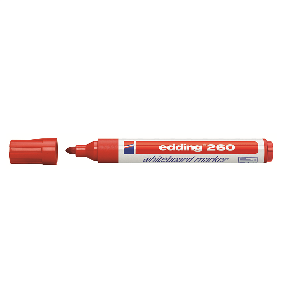 Edding E-260 Beyaz Tahta Kalemi Kırmızı