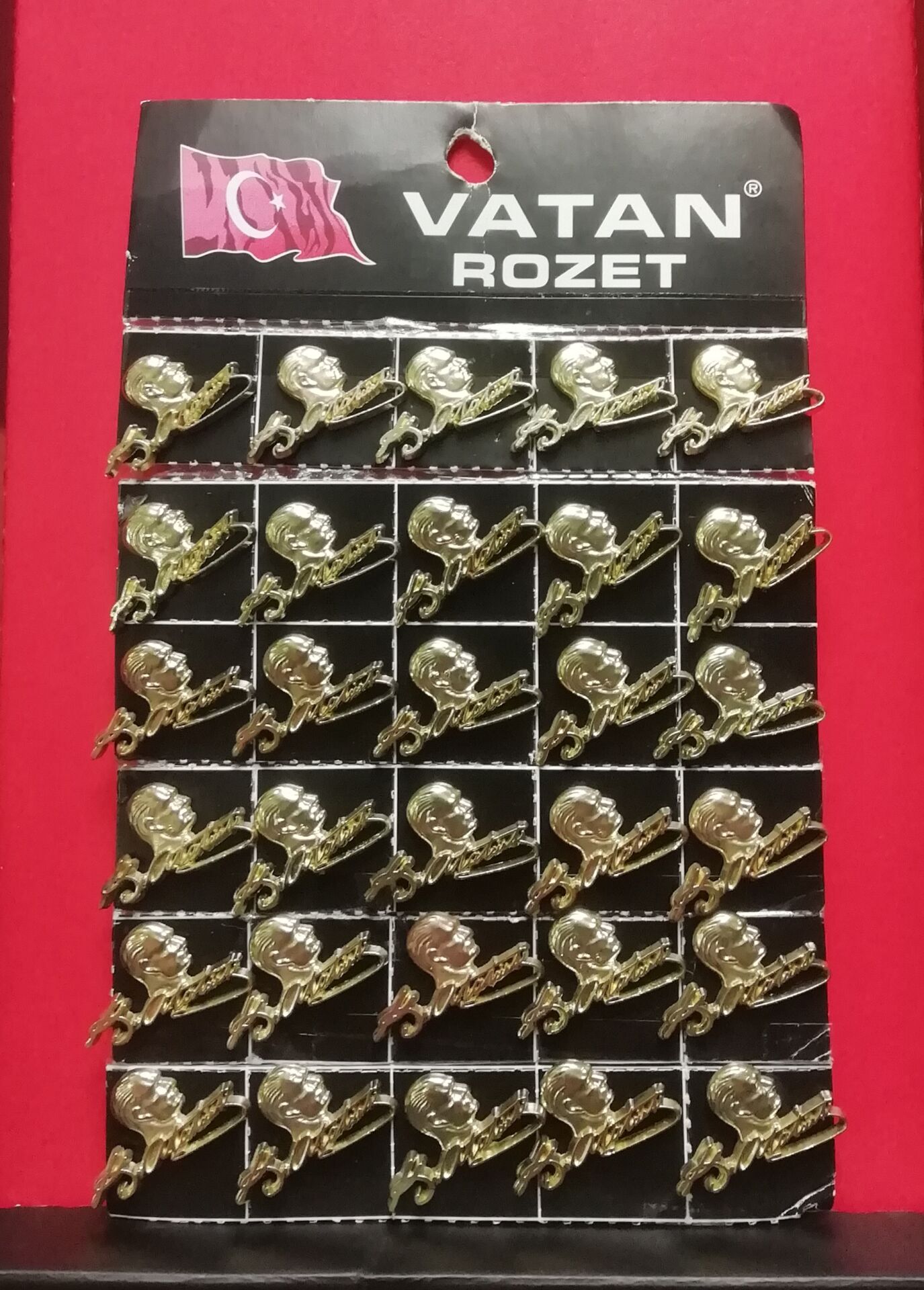 Atatürk'lü İmzalı Yaka Rozeti