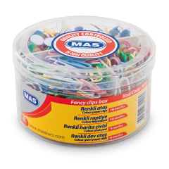 Mas 3410 Plastik 4'lü Mix Set ( Renkli Ataş / Renkli Dev Ataş / Renkli Raptiye / Renkli Harita Çivisi )